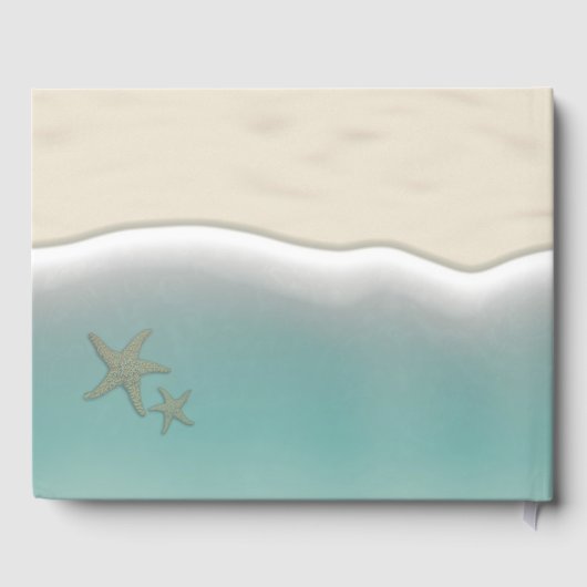 ビーチヒトデ、ブルーシーウォーター海砂結婚の ゲストブック (裏面)