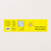 ビーチヒトデ，美容師，ロイヤリティカード， 名刺 (外部フラット)