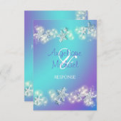 ビーチヒトデrsvp応答結婚数 出欠カード (正面/裏面)