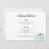 ビーチビキニバチェロレッテ日程 招待状 (裏面)