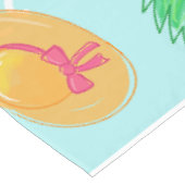 ビーチビキニ名門私立校風のタオルパームの木タオル テーブルクロス (アングル)