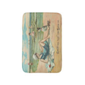 ビーチビクトリアンスイムガール海サマーバケーション バスマット (正面縦)