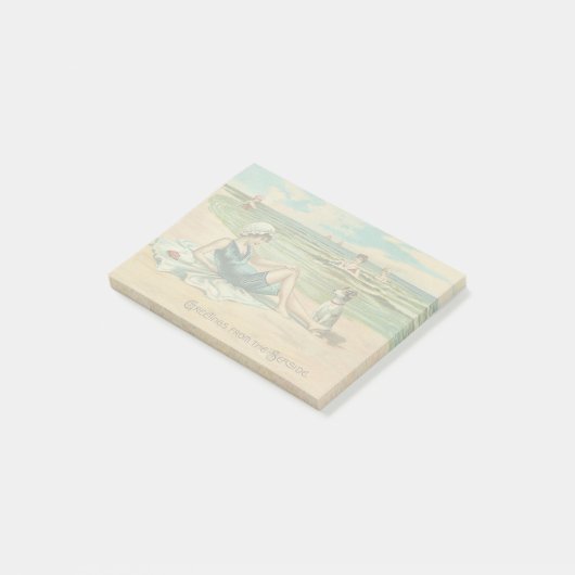 ビーチビクトリアンスイムガール海サマーバケーション ポストイット (アングル)