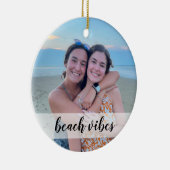 ビーチビブカスタムス写真オーナメント – クリスマスプレゼント セラミックオーナメント (右)