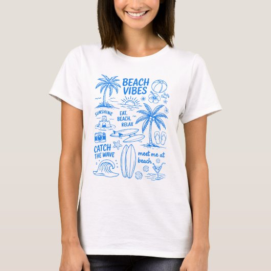 ビーチビブズドゥードルTシャツ Tシャツ (正面)