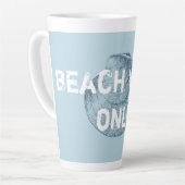 ビーチビベスのみ動揺してフォント カフェラテマグ (左アングル)