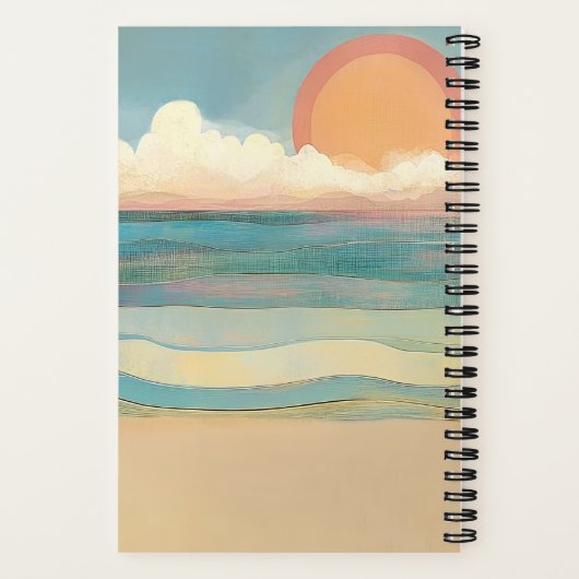 ビーチビベスサマーグラマーガールインサングラス ノートブック (裏面)