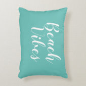ビーチビベスターコイズスクリプトアクセントピロー アクセントクッション (正面(垂直))
