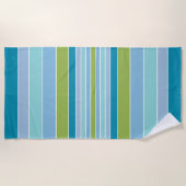 ビーチビベストライプのブルース ビーチタオル (正面)