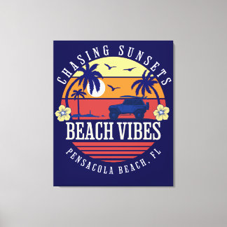 ビーチビベスペンサコーラビーチFL キャンバスプリント