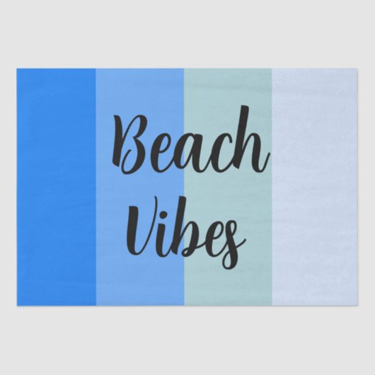 ビーチビベス青ストライプ色 薄葉紙 (正面)