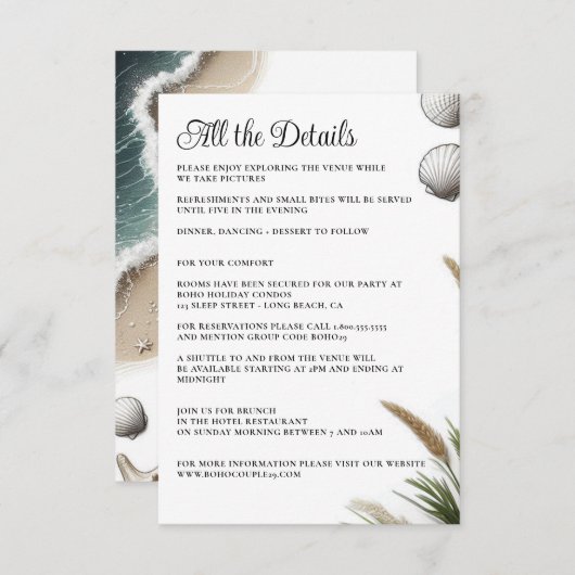 ビーチビベ エンクロージャーカード (正面/裏面)