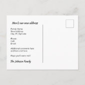 ビーチビューの新しい自宅住所の変更 案内ポストカード (裏面)