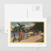 ビーチビューインフロントオブホテルセントキャサリン ポストカード (正面/裏面)