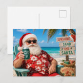 ビーチビューサンタのクリスマスパーティー ポストカード (正面/裏面)
