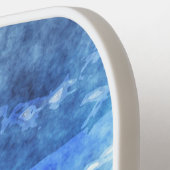 ビーチビーズウォーターカラーパームツリーサンドカスタム文字 ピックルボールラケット (左詳細)