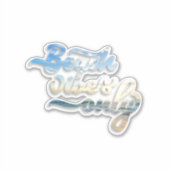 ビーチビーズオンリータイポグラフィ シール (正面)