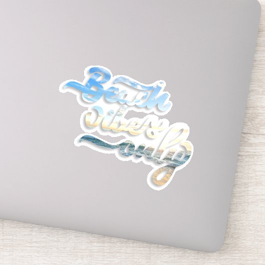 ビーチビーズオンリータイポグラフィ シール (詳細)