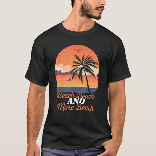 ビーチビーチと詳細ビーチ Tシャツ (正面)