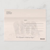 ビーチビーチサンダルの砂日付の保存 ポストカード (裏面)