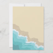 ビーチビーチサンダル招待状 招待状 (裏面)