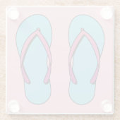 ビーチビーチサンダル ガラスコースター (裏面)