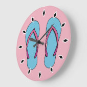 ビーチビーチサンダル ラージ壁時計 (傾斜)