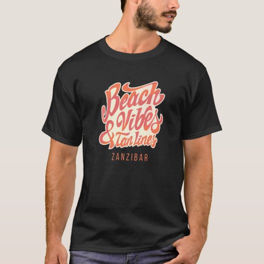 ビーチビーブアンドタンラインズザンジバル Tシャツ (正面)
