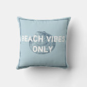 ビーチビーブスのみ動揺してフォントブルー クッション (裏面)