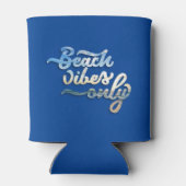 ビーチビーブズのみタイポグラフィダークブルー 缶クーラー (裏面)