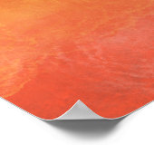 「ビーチビーブ」クールサマーカラー抽象芸術アート ポスター (角)