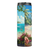 ビーチビーベアで晴れた冒険 – おもしろい準備 タンブラー (裏面)