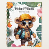 ビーチビーベアで晴れた冒険 – おもしろい準備 プランナー手帳 (正面)