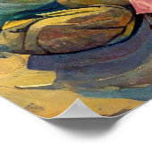 ビーチピクニックインサマーファインアート ポスター (角)