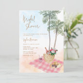 ビーチピクニック ブライダルシャワー 招待状 (スタンド正面)