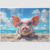 ビーチピグサングラススイミングデコページ 薄葉紙 (正面)