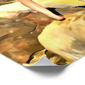 ビーチピンアップガール絵画4の ポスター (角)