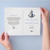 ビーチピンク ブラッシュ ブルー 花 アンカー プログラム チラシ (手)