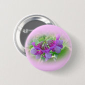 ビーチピー – Lathyrus japonicus - Wildflower 缶バッジ (正面&裏面)