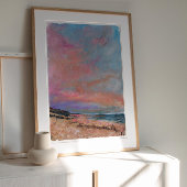 ビーチファインアート絵画ズアートプリント ポスター