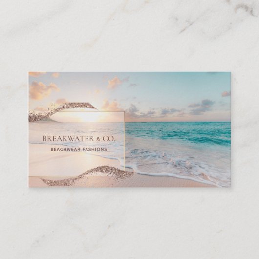 ビーチファッションブティック名刺 名刺 (正面)