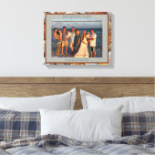 ビーチファミリーバケーションフォトファミリーの名前と年 キャンバスプリント (インサイチュ (寝室))