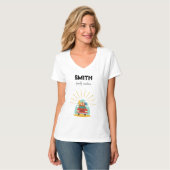 ビーチファミリーバケーションマッチング Tシャツ (正面フル)