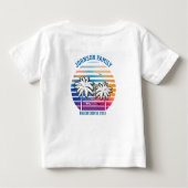 ビーチファミリーリユニオンカスタムクルーズサマー vacation ベビーTシャツ (裏面)