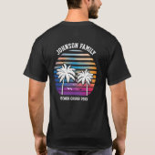 ビーチファミリーリユニオンカスタムクルーズサマー vacation tシャツ (裏面)