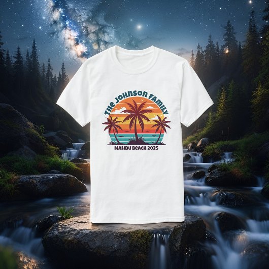 ビーチファミリー懇親会カスタムクルーズサマーバケーション Tシャツ