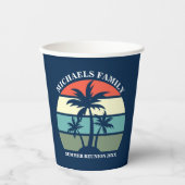 ビーチファミリー懇親会サンセットアイランドカスタムパーティー 紙コップ (正面)