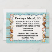 ビーチファミリー懇親会等招待状テンプレート 招待状 (裏面)