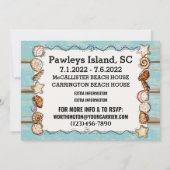 ビーチファミリー懇親会等招待状テンプレート 招待状 (裏面)