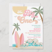ビーチファーストバースデーパーティー招待状 招待状 (正面)